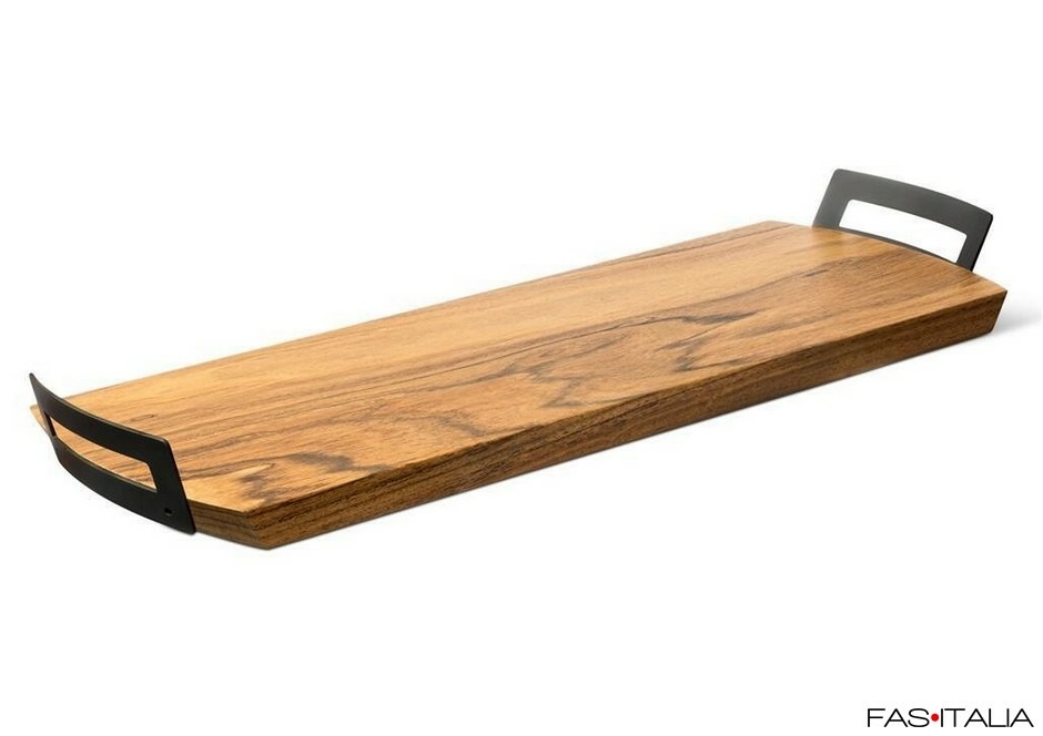 Tagliere in legno con 2 maniglie