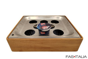 Portayogurt refrigerato in legno