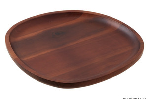 Piatto in legno di acacia diam. 26,5 cm