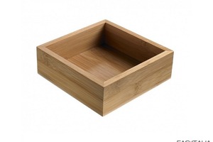 Contenitore per buffet in bamboo 15,3x15,3 h5