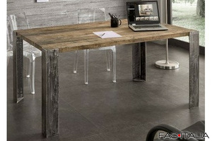 Tavolo buffet in rovere e ferro
