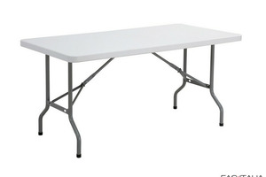 Tavolo con gambe pieghevoli 180x45 cm