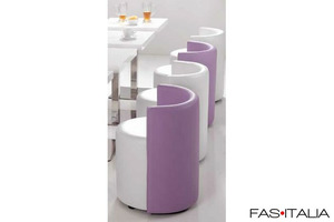 Poltroncina pouf con spalliera