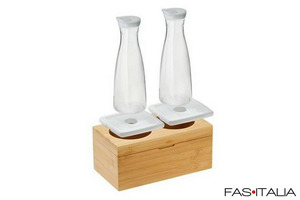 Set refrigerato in bambù 2 caraffe