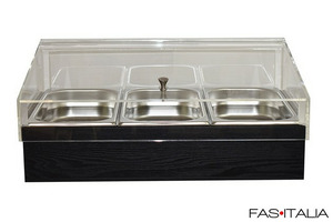 Espositore refrigerato con vaschette