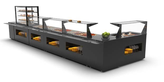 Arredamento per Buffet moderno Banche per Buffet bianchi o neri