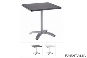 Tavolo 70x70 alluminio + piano melaminico Tavolo 70x70 alluminio + piano melaminico