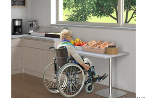 Tavolo per buffet accessibile 140x60 Tavolo per buffet accessibile 140x60