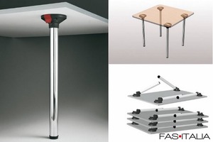 Gamba pieghevole in tubo di acciaio Flexo4 Gamba pieghevole in tubo di acciaio Flexo4